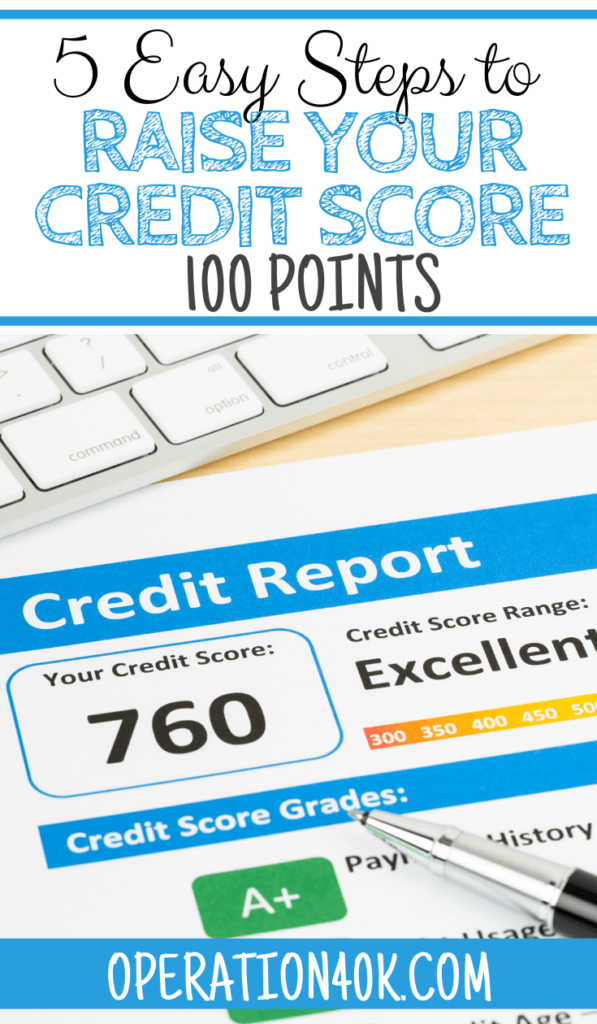 raise your credit score 100 Points